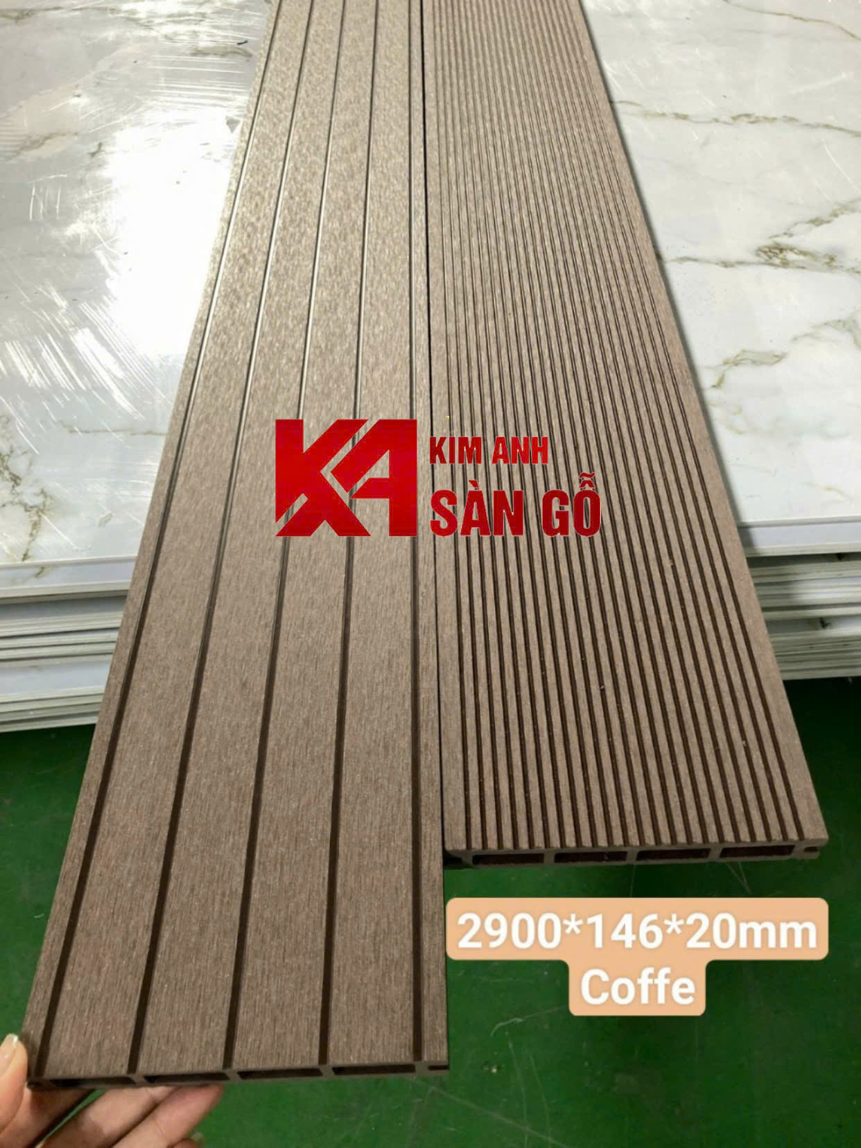 Sàn Gỗ Nhựa Lỗ Vuông VN-01 20mm